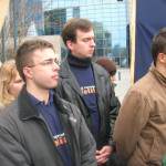 Szijjártó Péterrel és Dr. Pap Sándorral, Kőbánya alpolgármesterével egy 2004-es megmozduláson